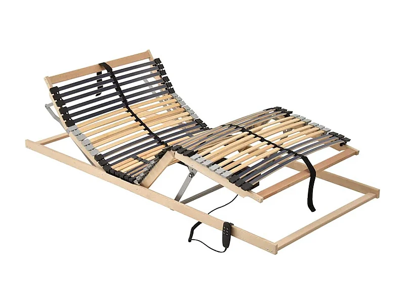 Sommier à lattes Marron 100 x 190 cm Bois de hêtre massif