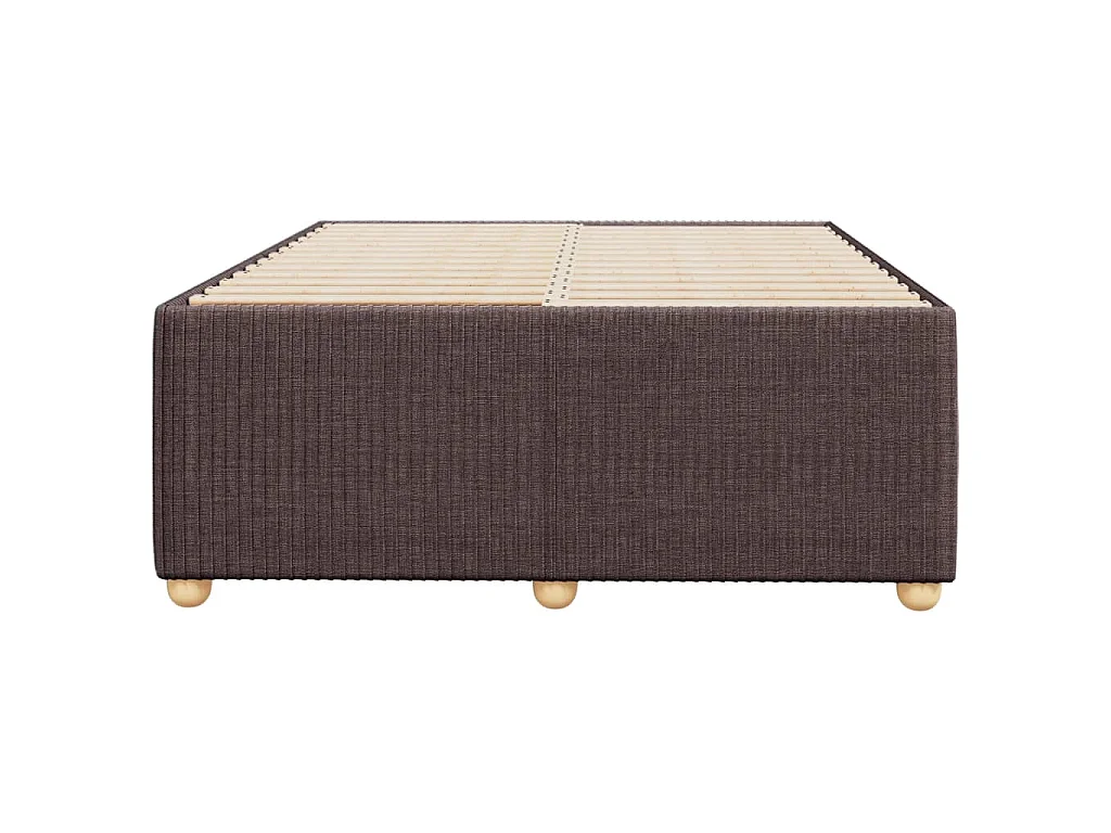 Bedframe zonder matras 120x190 cm stof donkerbruin