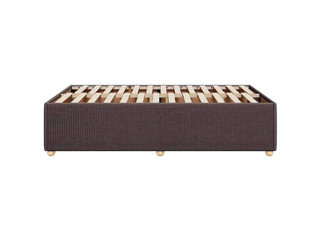 Bedframe zonder matras 120x190 cm stof donkerbruin