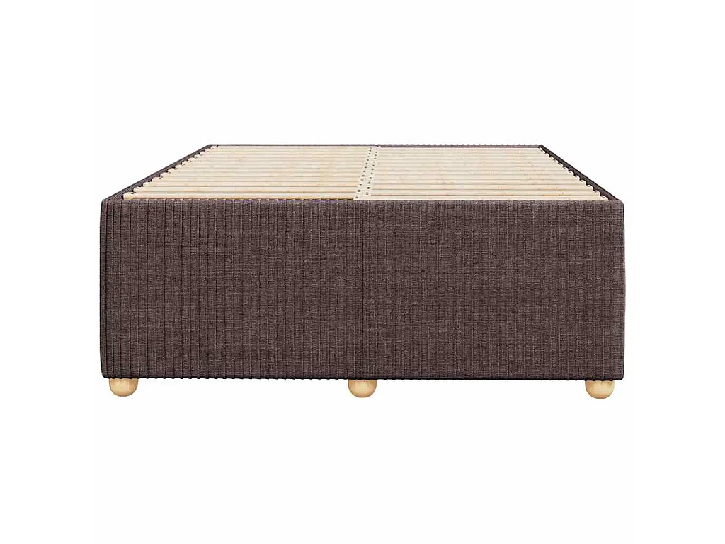 Bedframe zonder matras 120x190 cm stof donkerbruin