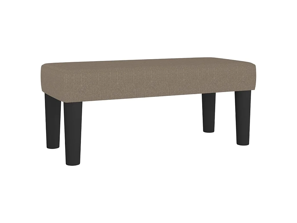 Boxspring met matras stof taupe 120x190 cm