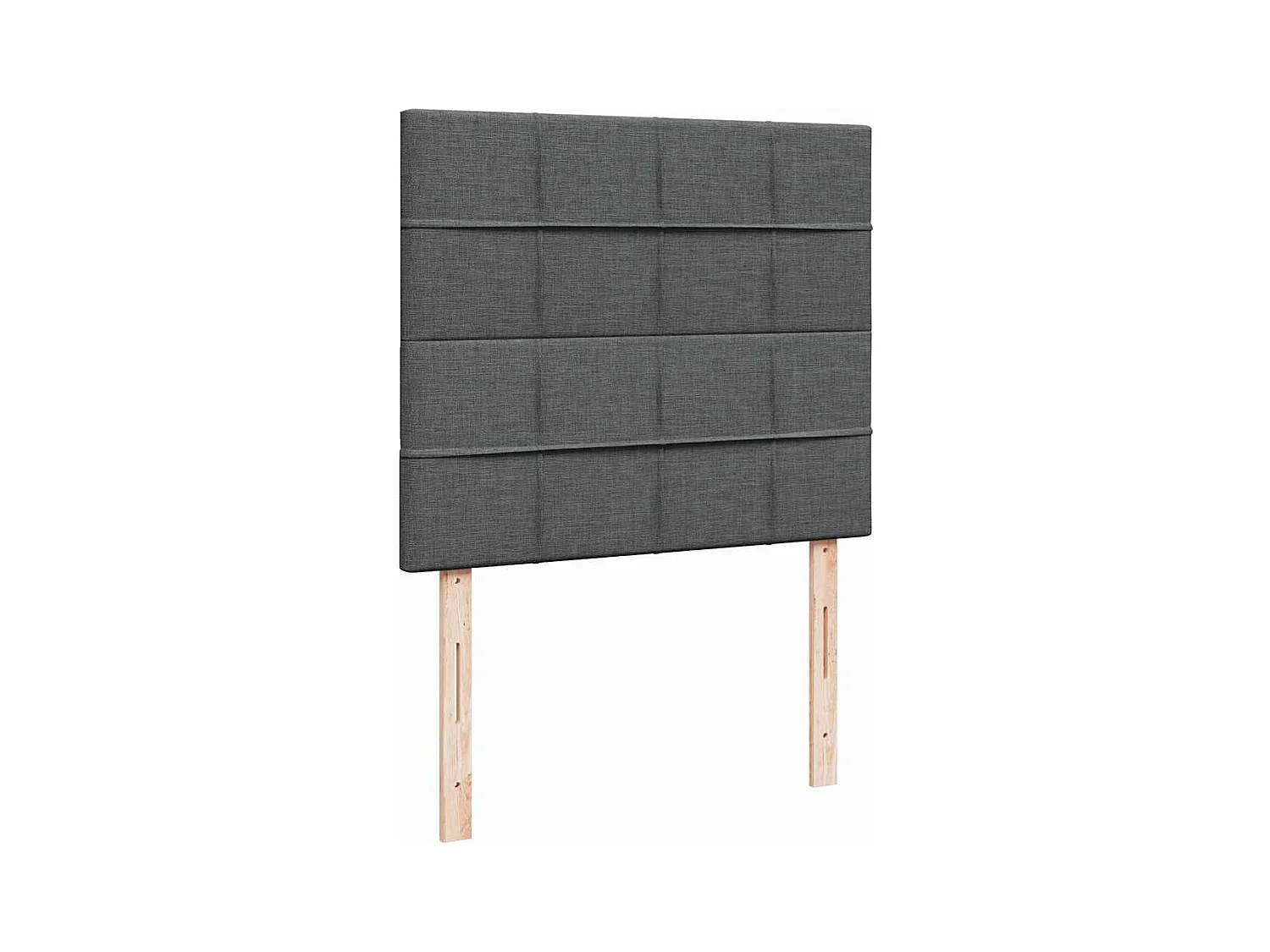 Boxspring met matras stof donkergrijs 120x190 cm