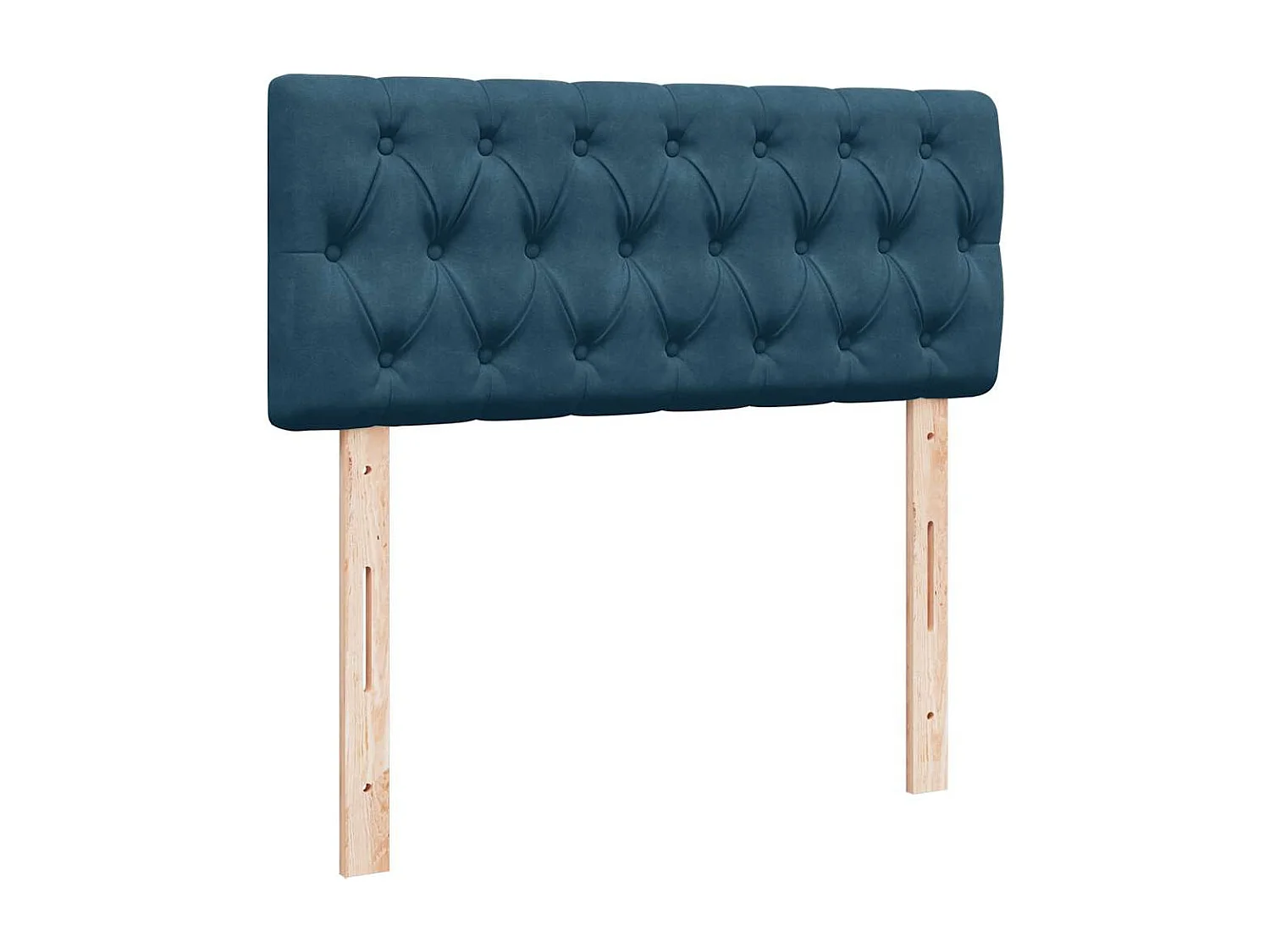 Ottoman-Bett mit Matratze Dunkelblau 120x190 cm Samt