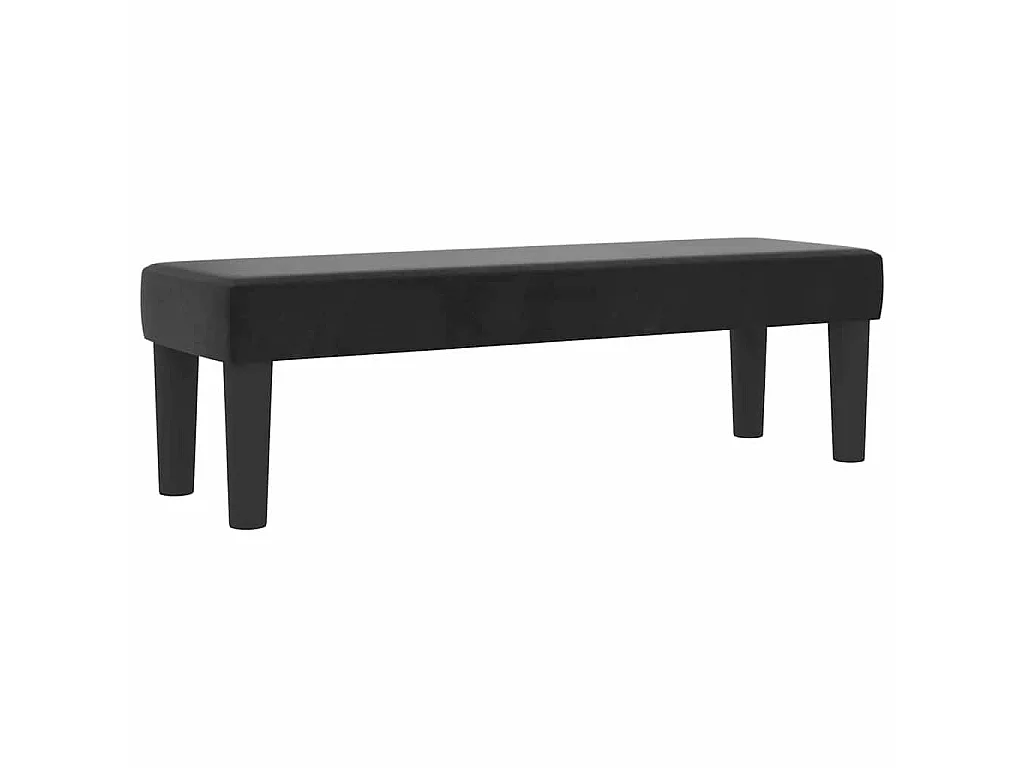 Boxspringbett mit Kopfteil Schwarz 200 x 120 cm Samt