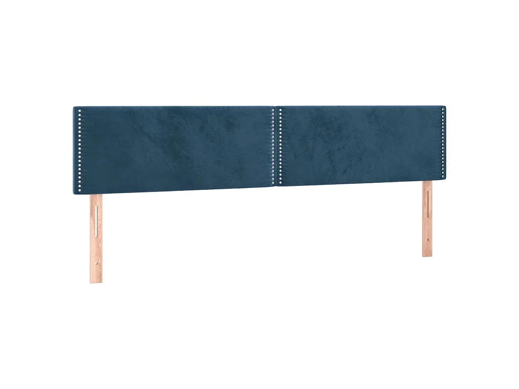 Boxspringbett mit Matratze & LED Dunkelblau 120x190 cm Samt