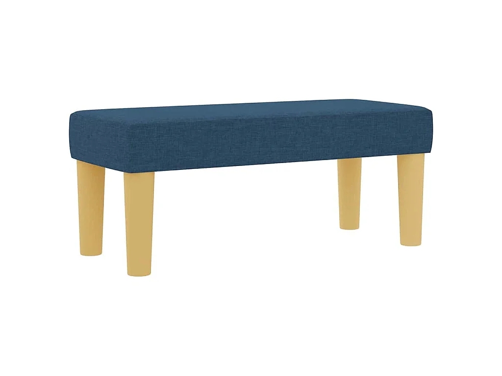 Boxspring bed met hoofdeinde Blauw 200 x 100 cm Stof