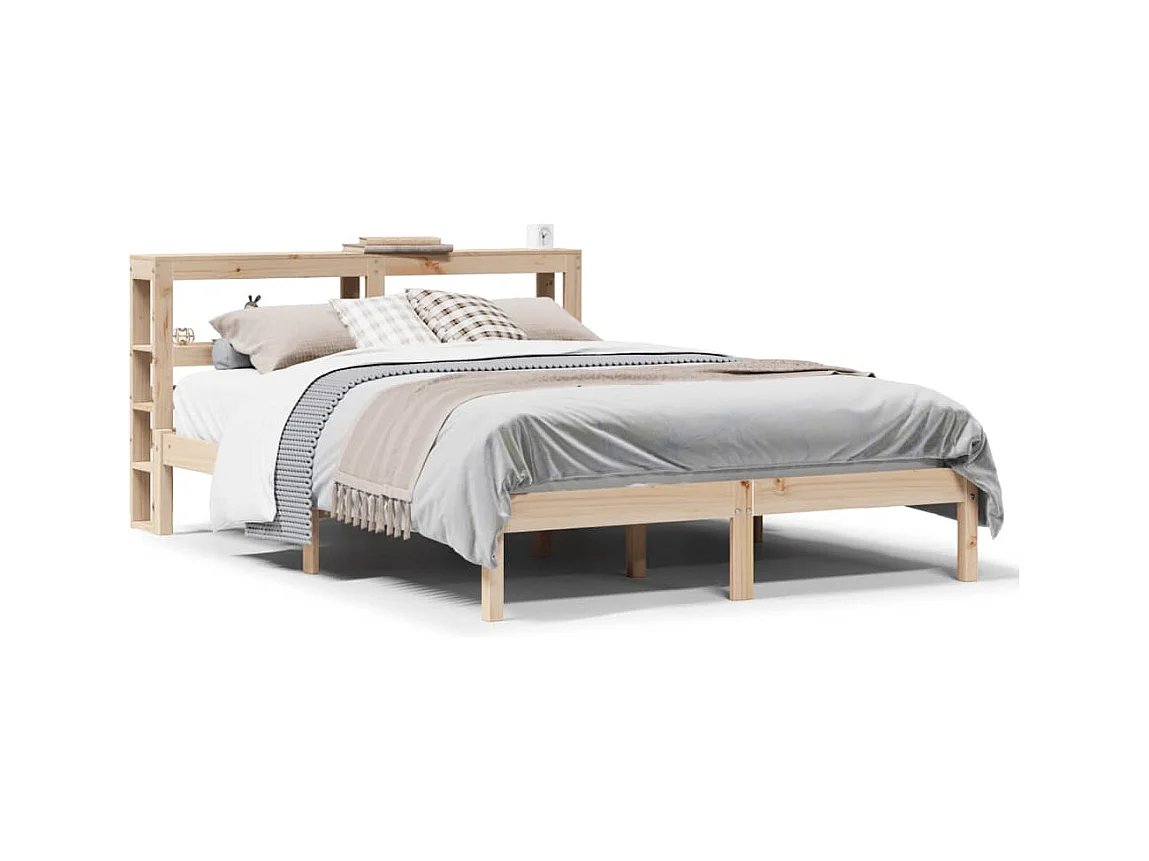 Letto senza Materasso 120x190 cm in Legno Massello di Pino