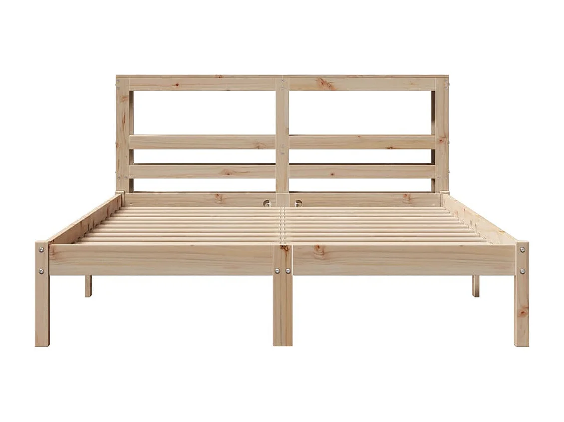 Cadre de lit sans matelas 120x190 cm bois de pin massif