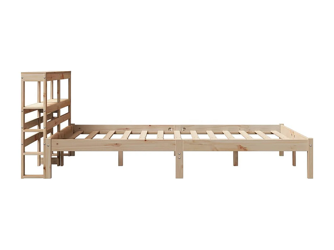 Cadre de lit sans matelas 120x190 cm bois de pin massif