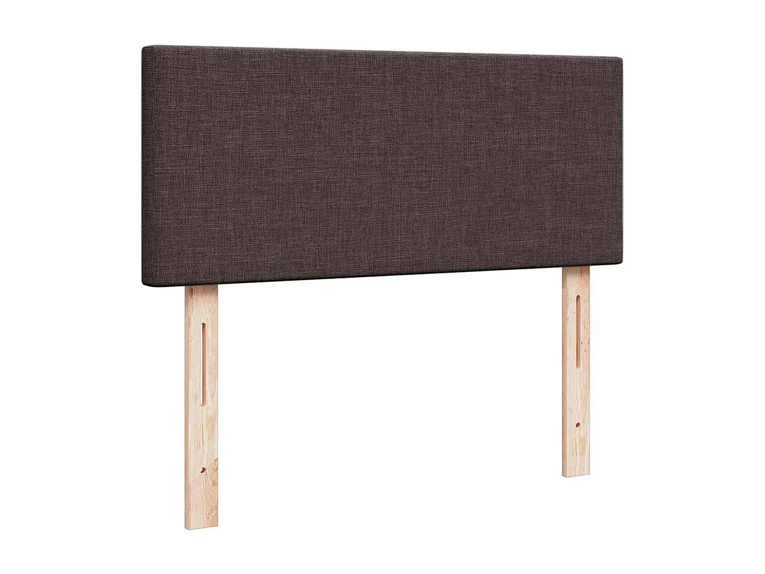 Estructura de cama otomana colchón tela marrón oscuro 120x190cm