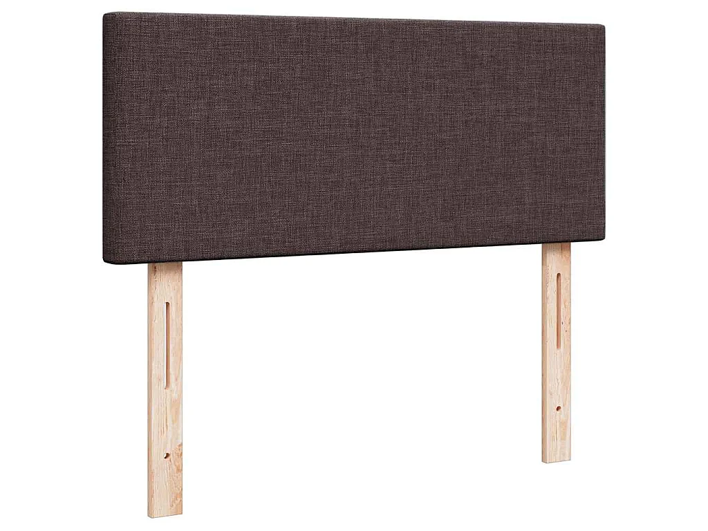 Ottoman bed met matras 120x190 cm stof donkerbruin