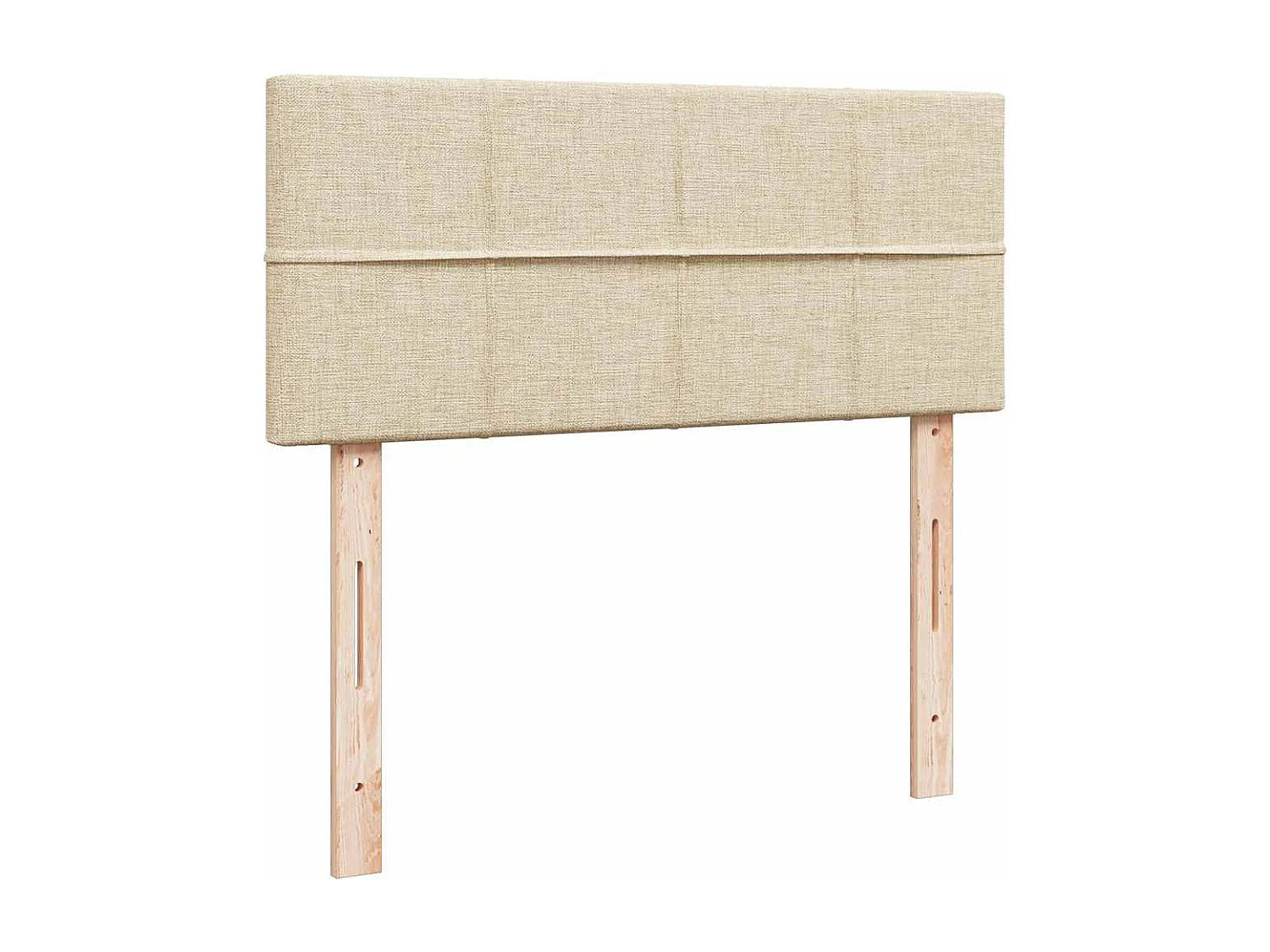 Boxspring met matras stof crèmekleurig 120x190 cm