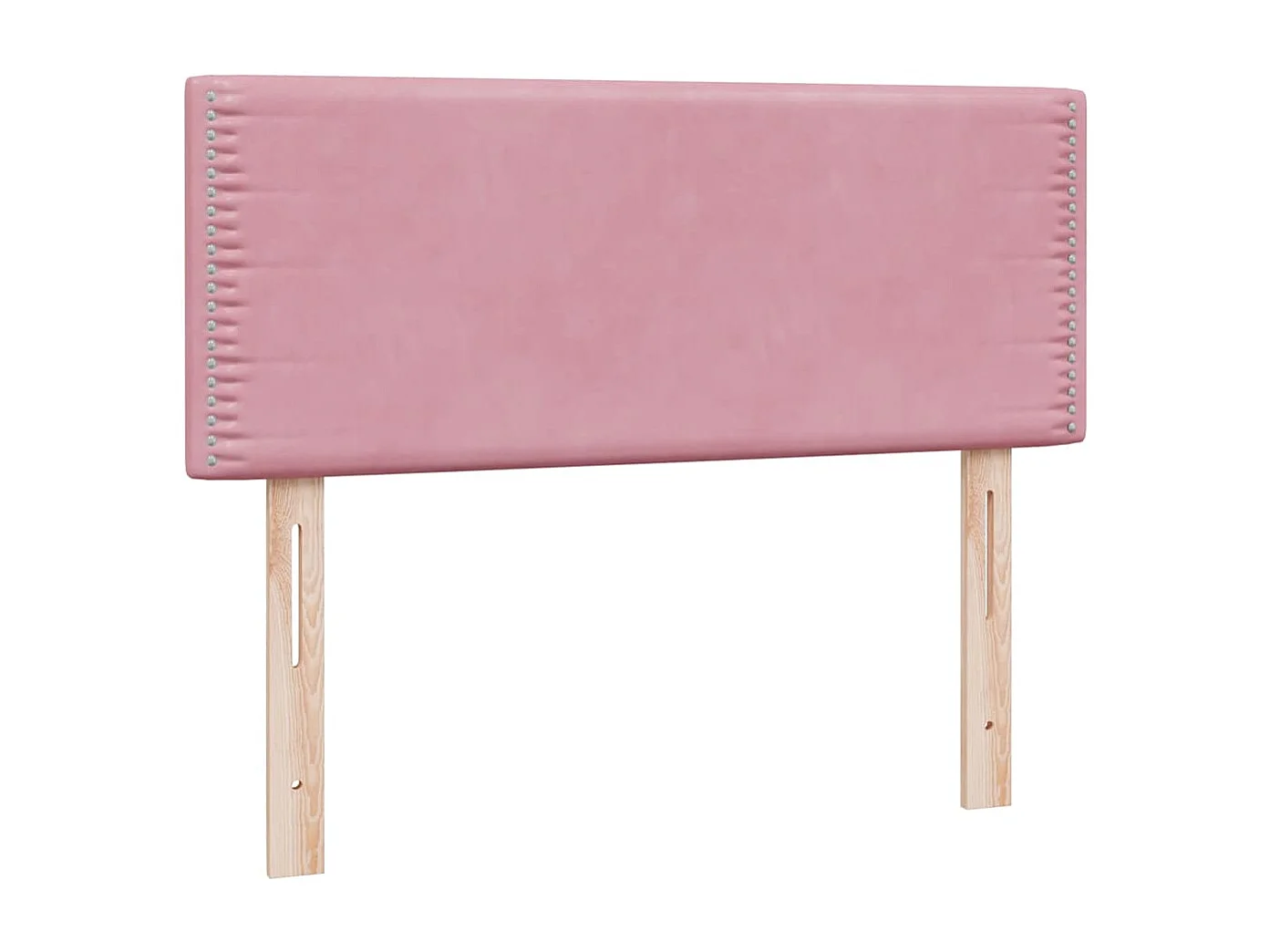 Boxspring met matras fluweel roze 120x220 cm