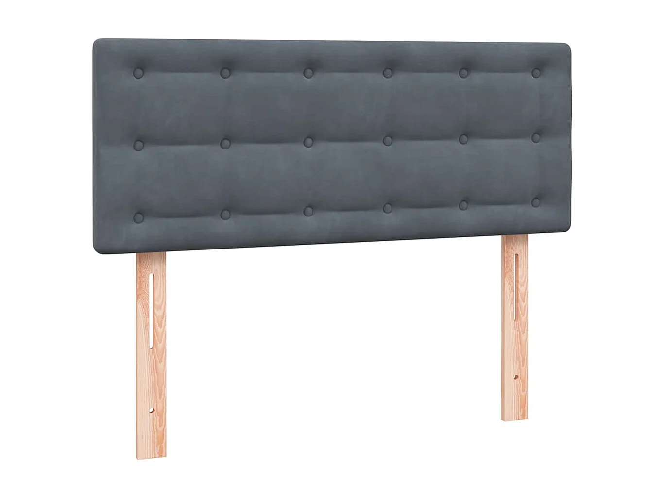 Boxspringbett mit Matratze Dunkelgrau 120x210 cm Samt