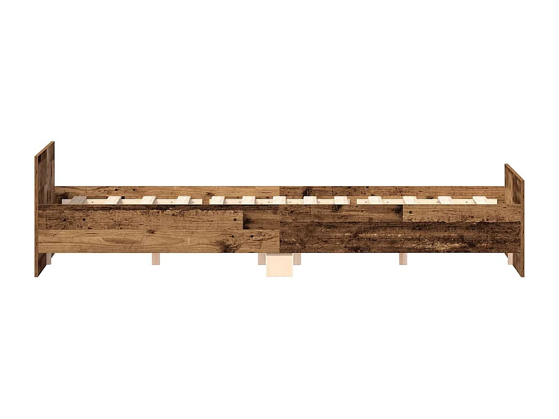 Estructura de cama sin colchón madera antigua 120x200 cm
