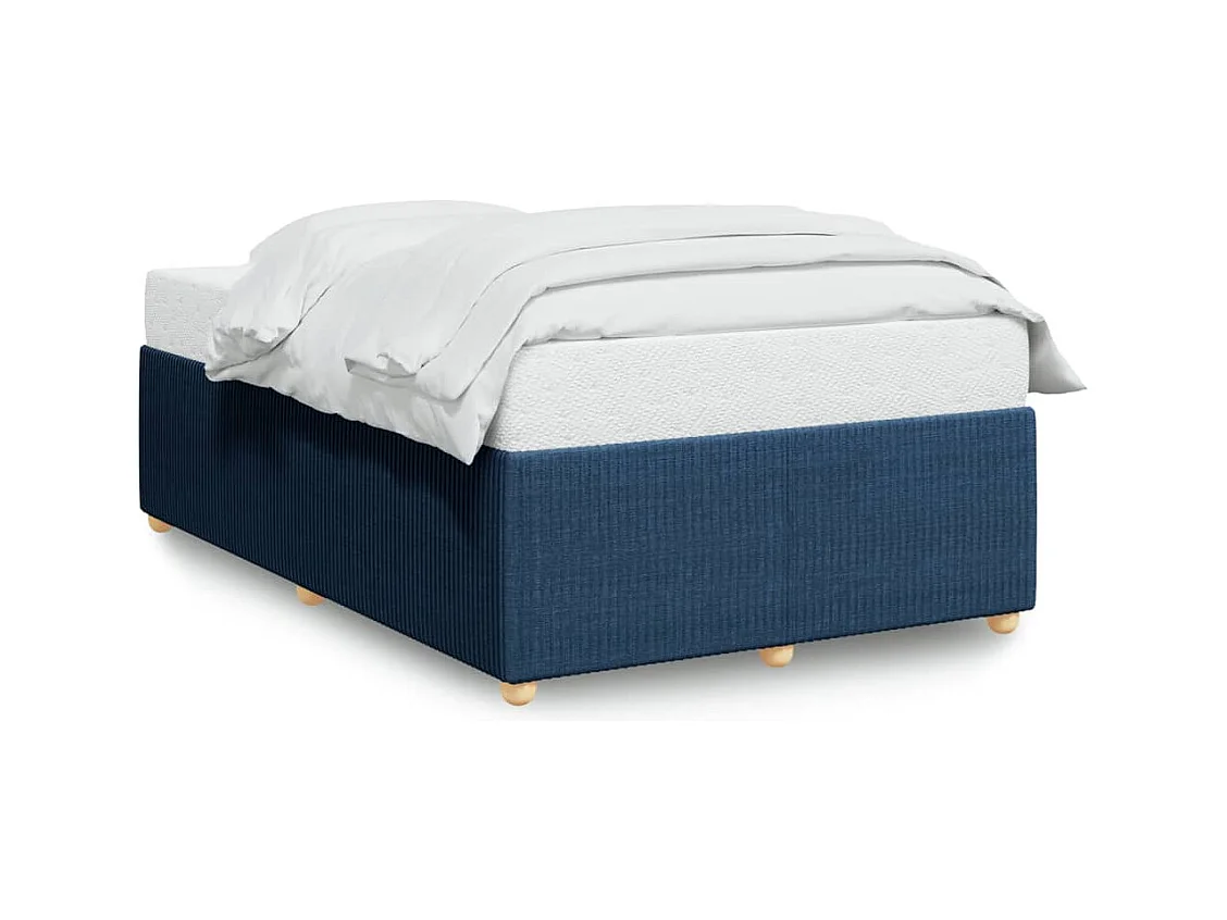Bedframe zonder matras 120x200 cm stof blauw