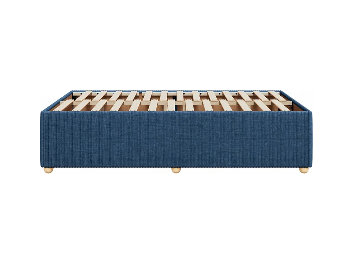 Bedframe zonder matras 120x200 cm stof blauw
