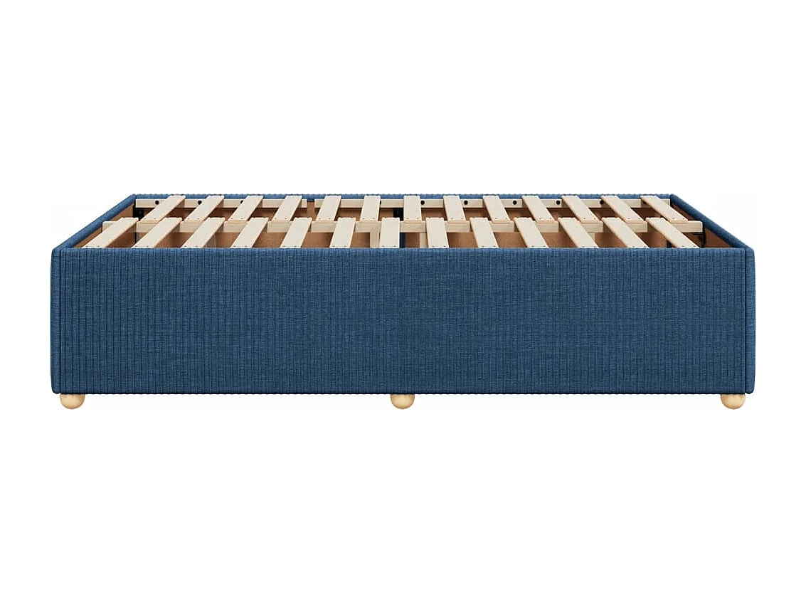 Bedframe zonder matras 120x200 cm stof blauw