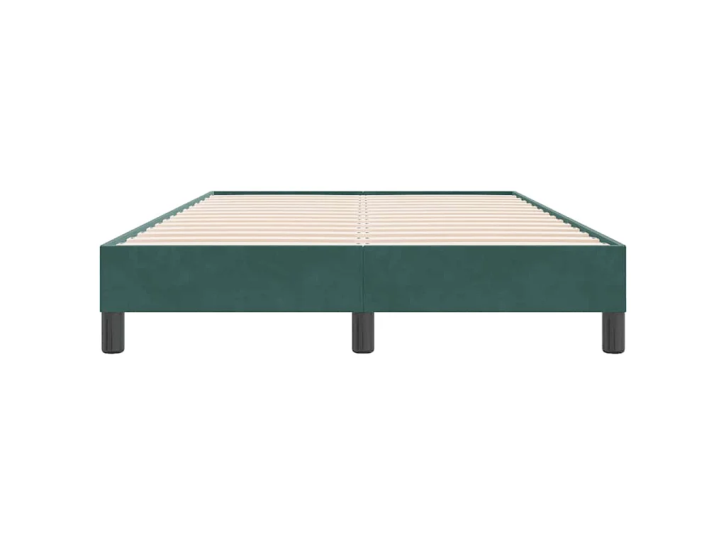 Giroletto senza Materasso Verde Scuro 120x220 cm Velluto