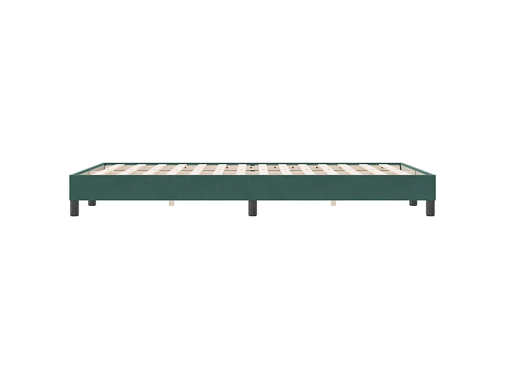 Giroletto senza Materasso Verde Scuro 120x220 cm Velluto