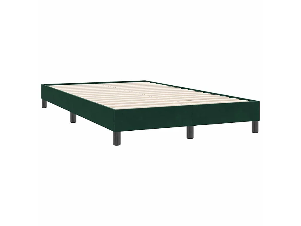 Giroletto senza Materasso Verde Scuro 120x220 cm Velluto