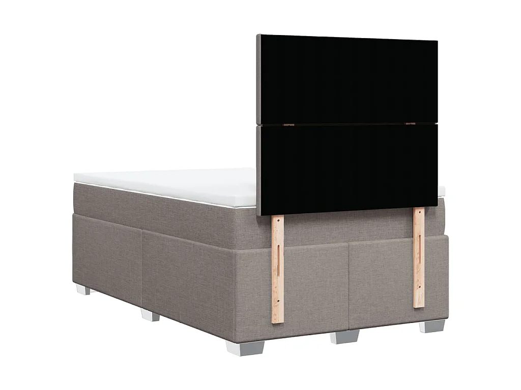 Boxspringbett mit Matratze Taupe 120x190 cm Stoff