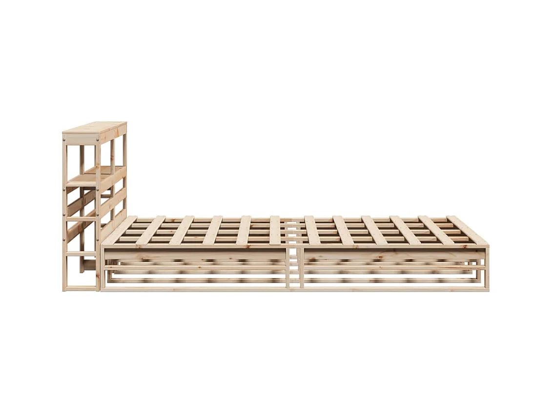 Cadre de lit sans matelas 120x200 cm bois de pin massif