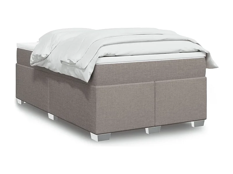 Boxspringbett mit Matratze Taupe 120x200 cm Stoff