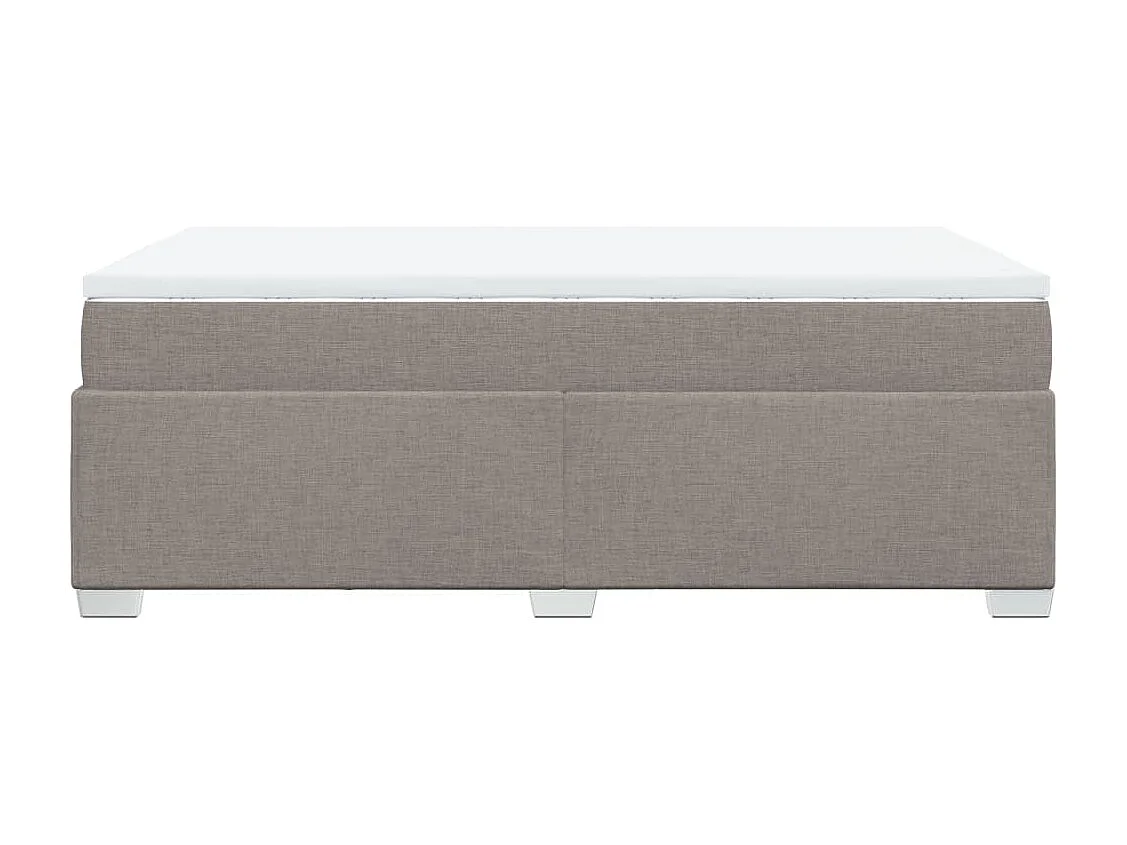 Sommier à lattes de lit avec matelas Taupe 120x200 cm Tissu