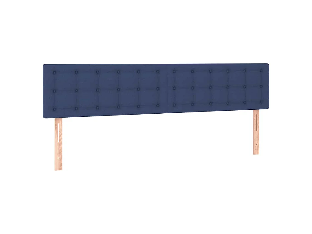 Boxspring met matras stof blauw 120x190 cm