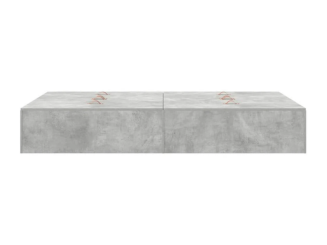Cama con almacenamiento Gris Concreto 120 x 190 cm