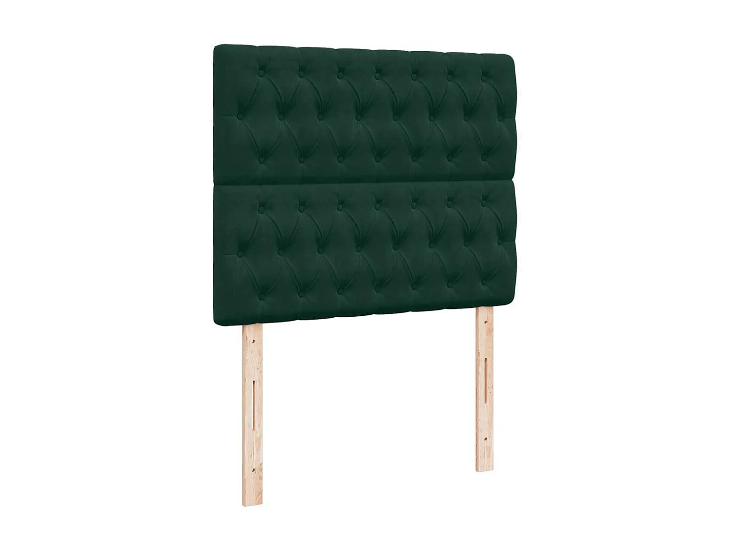 Cama box spring con colchón terciopelo verde oscuro 120x200 cm