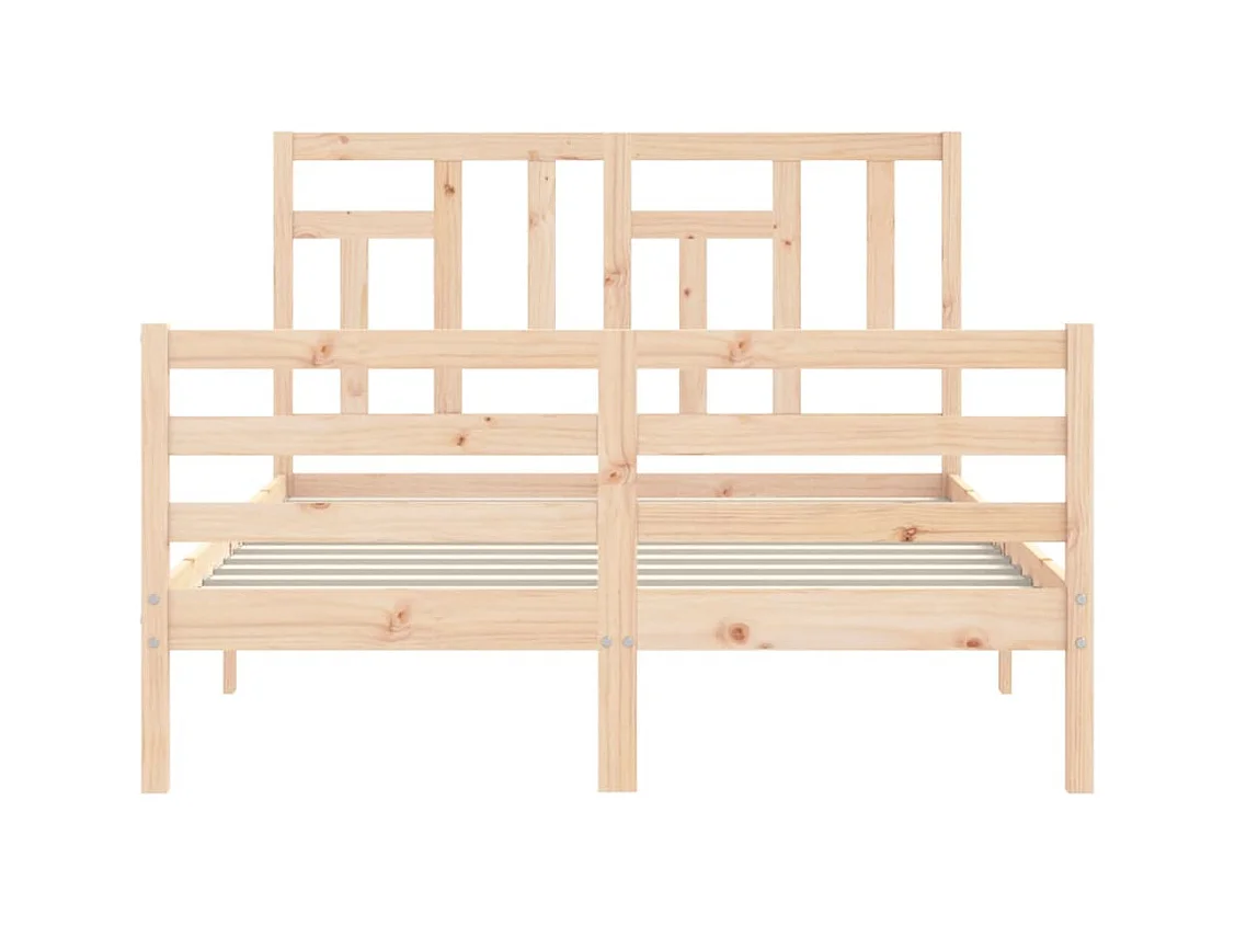 Cadre de lit sans matelas 120x200 cm bois massif