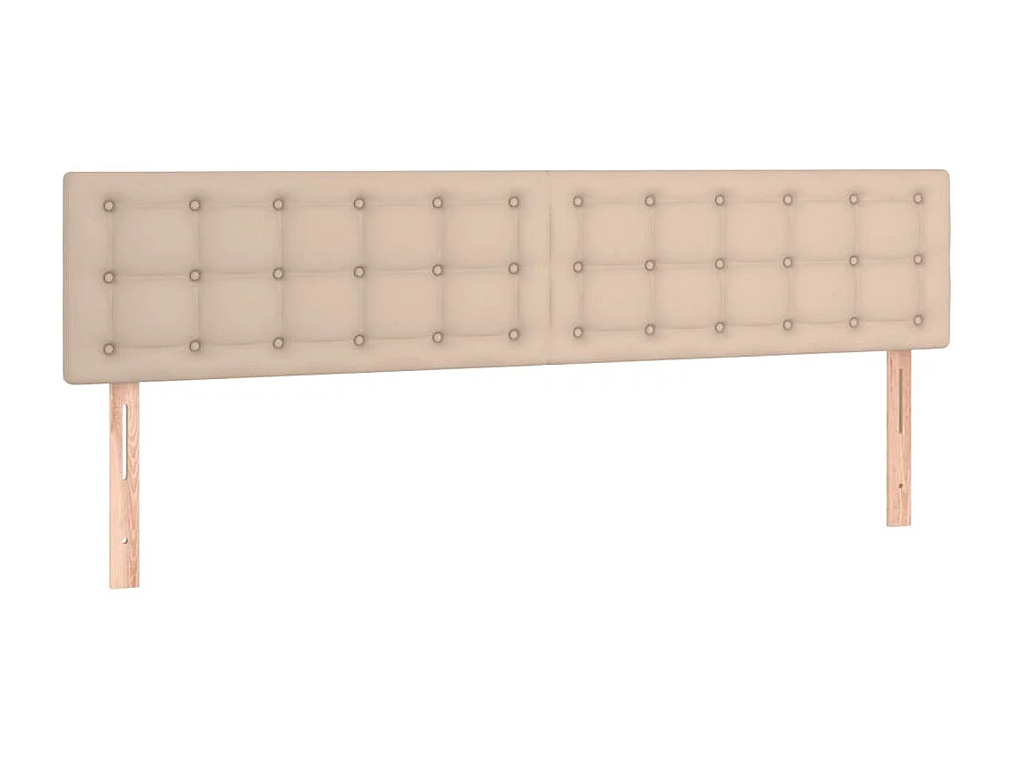 Cama boxspring c/ colchão 120x190cm couro artificial cappuccino