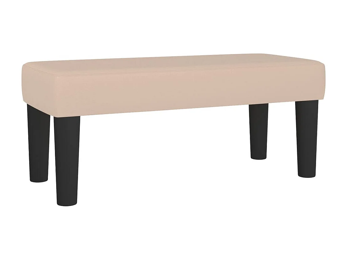 Cama boxspring c/ colchão 120x190cm couro artificial cappuccino