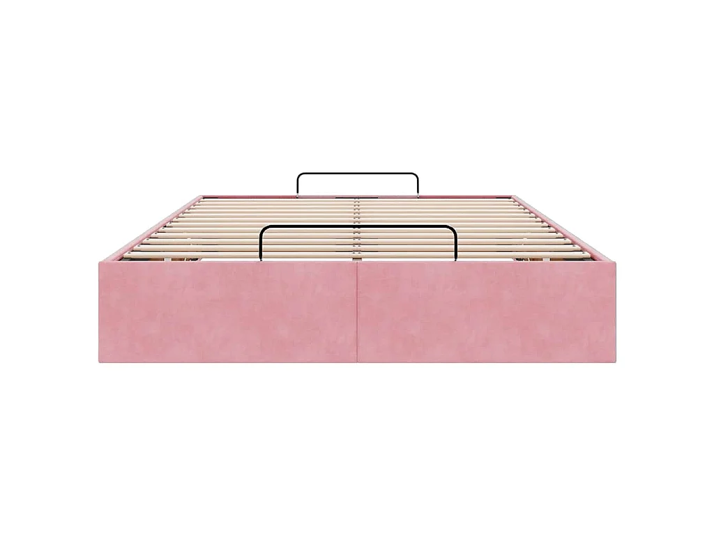 Bedframe zonder matras 120x190 cm fluweel roze