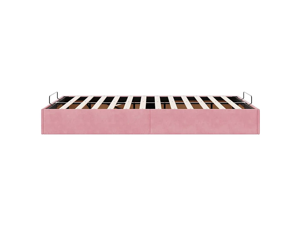 Bedframe zonder matras 120x190 cm fluweel roze