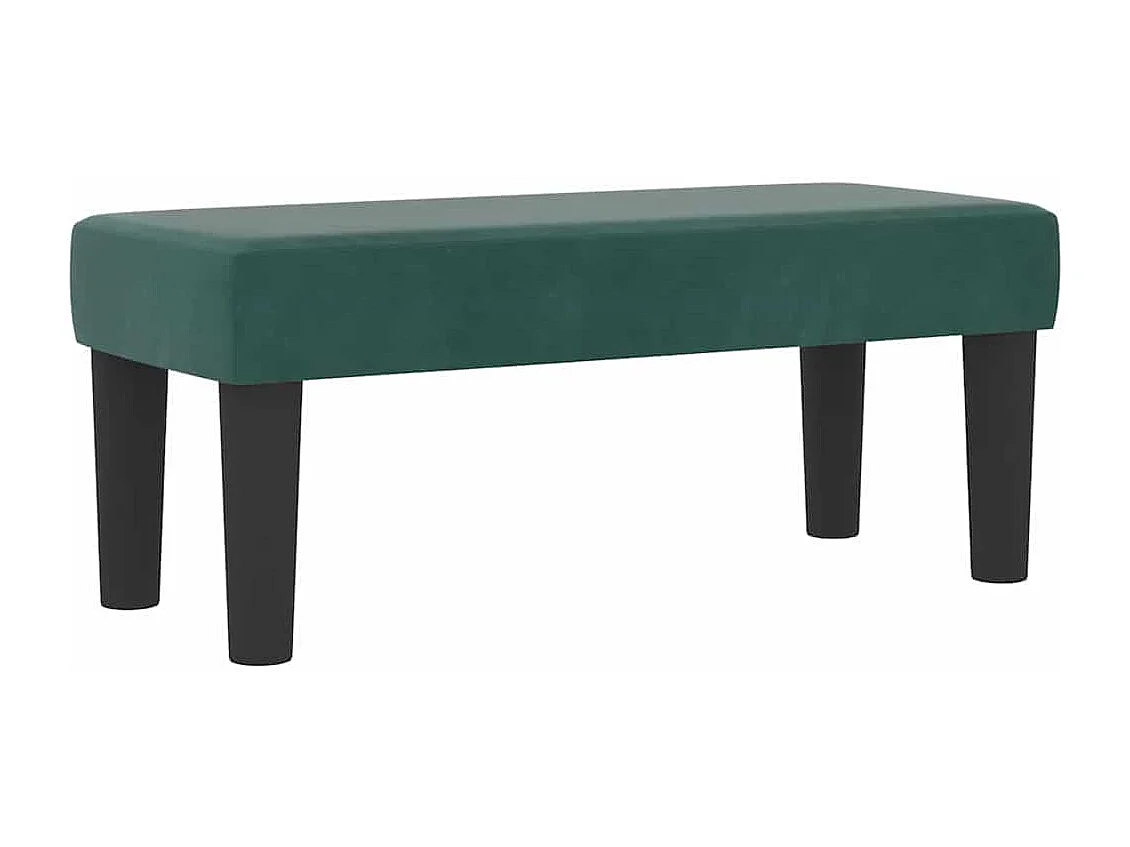 Boxspringbett mit Kissen Dunkelgrün 200 x 100 cm Samt