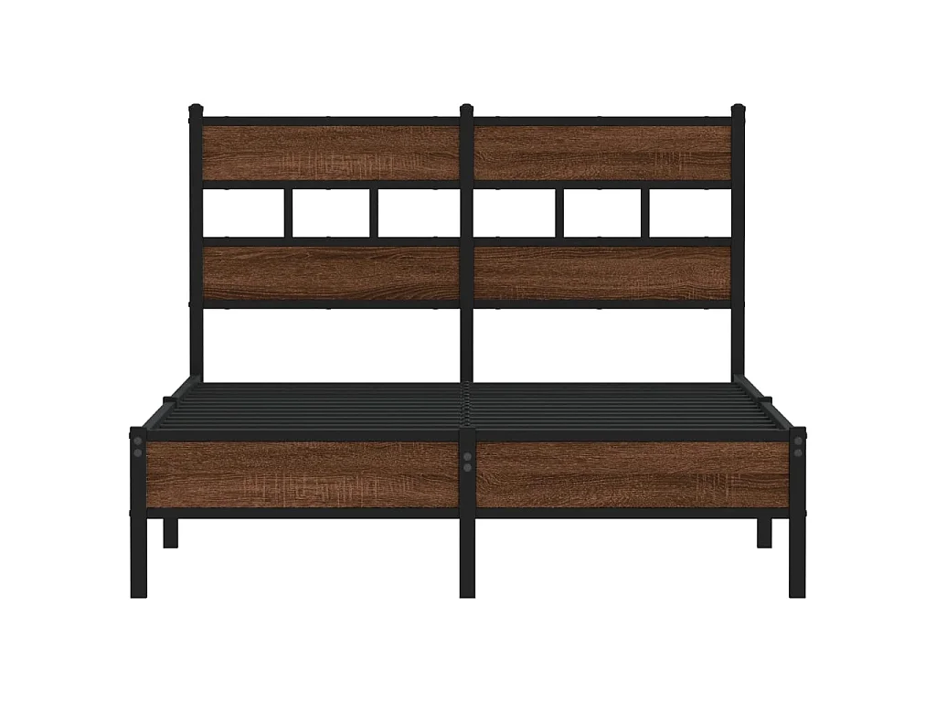 Giroletto senza Materasso Rovere Marrone 120x200 cm Truciolato