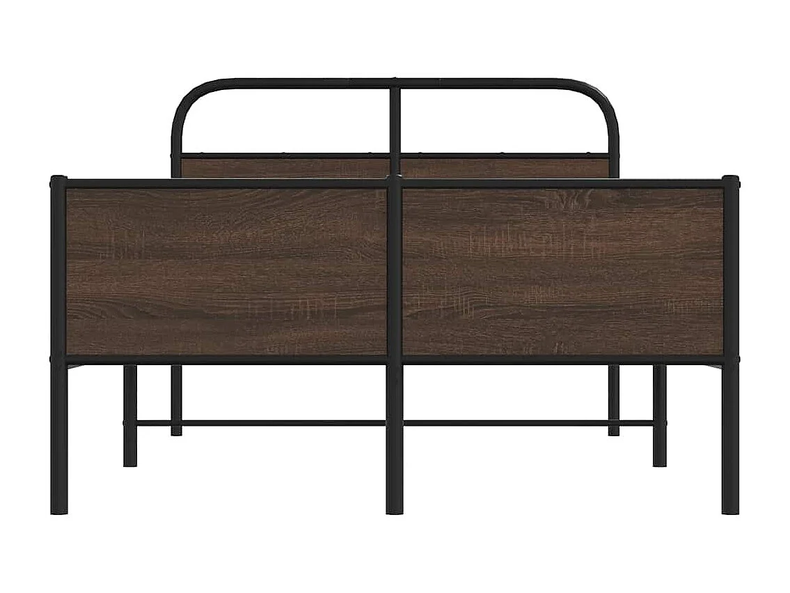 Cadre de lit sans matelas 120x190 cm chêne marron