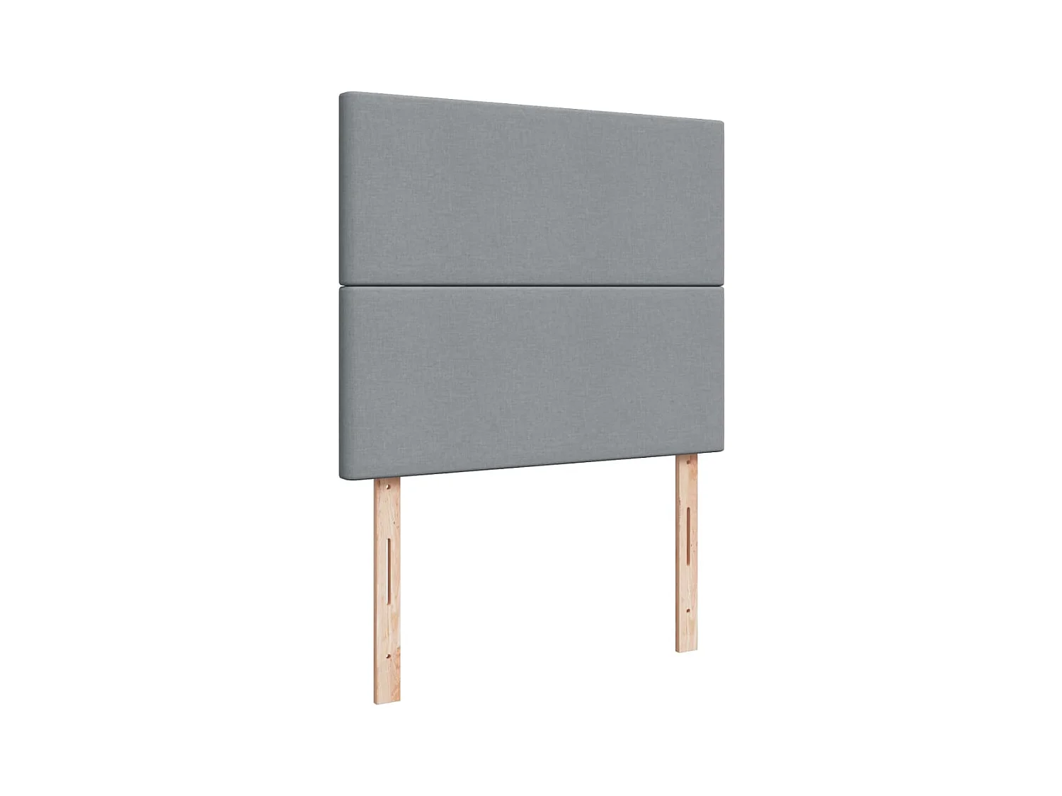 Giroletto a Molle con Materasso Grigio Chiaro 120x190cm Tessuto