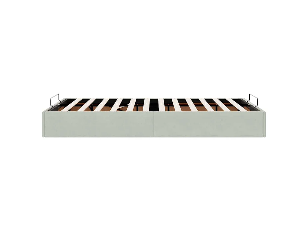 Bedframe zonder matras 120x200 cm fluweel lichtgrijs