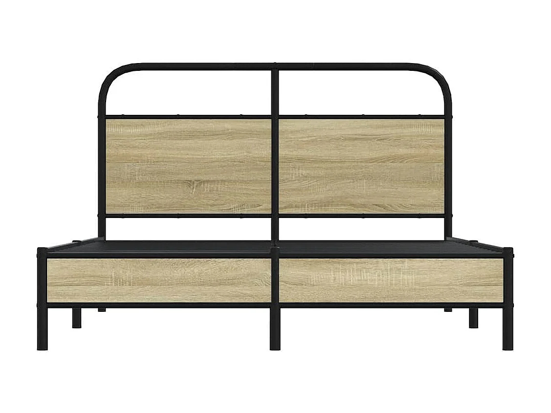Cadre de lit sans matelas 120x190 cm cm chêne sonoma
