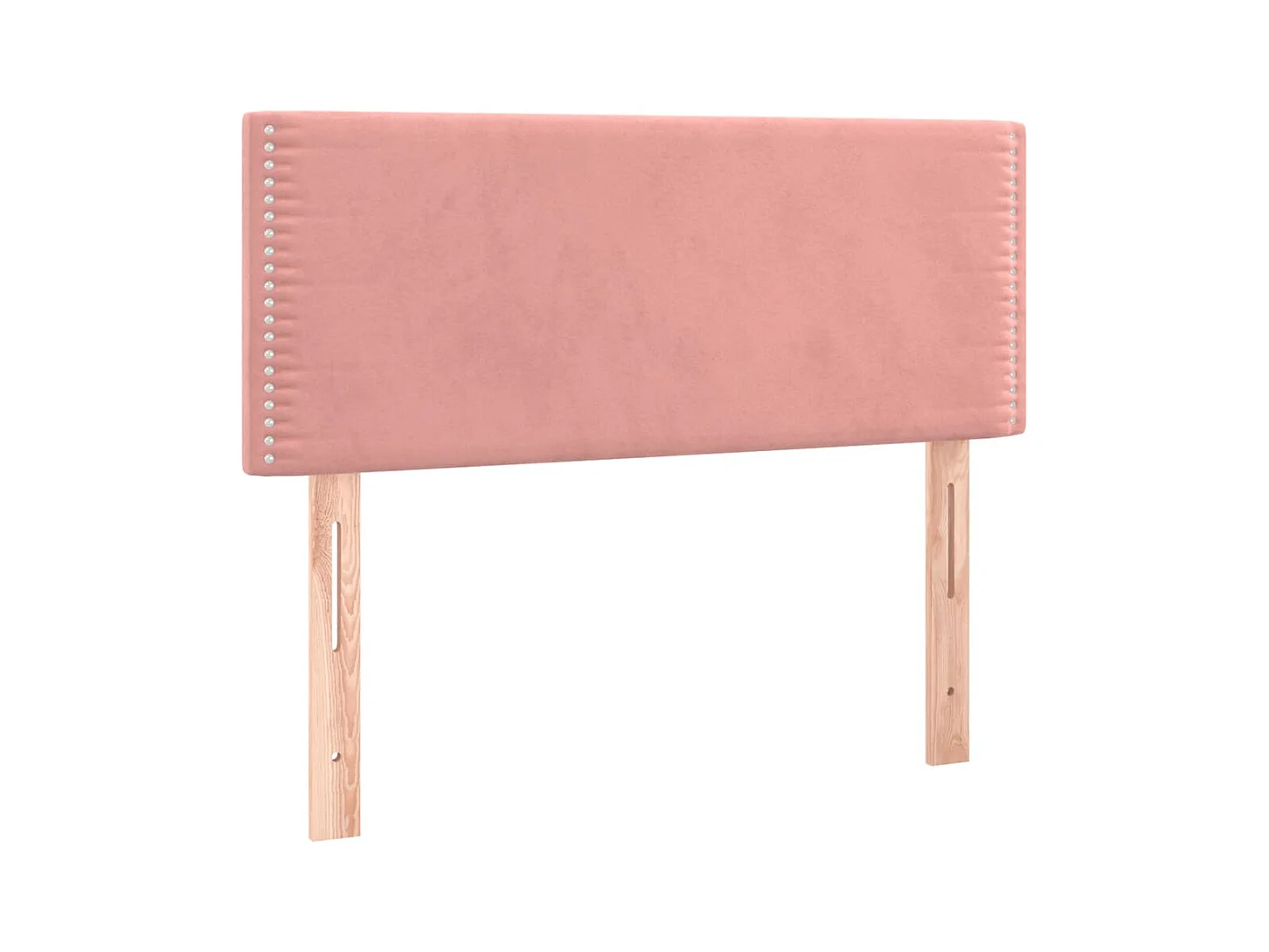 Boxspring met matras fluweel roze 120x190 cm