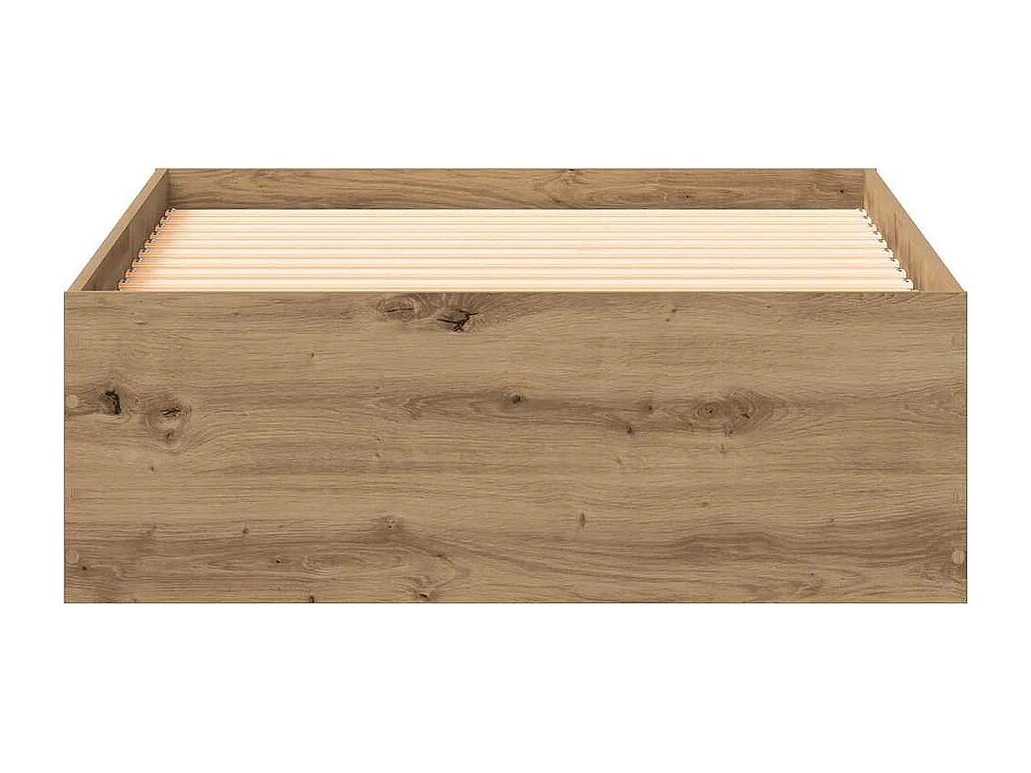 Bettrahmen Artisan-Eiche 100 x 200 cm Holzwerkstoff