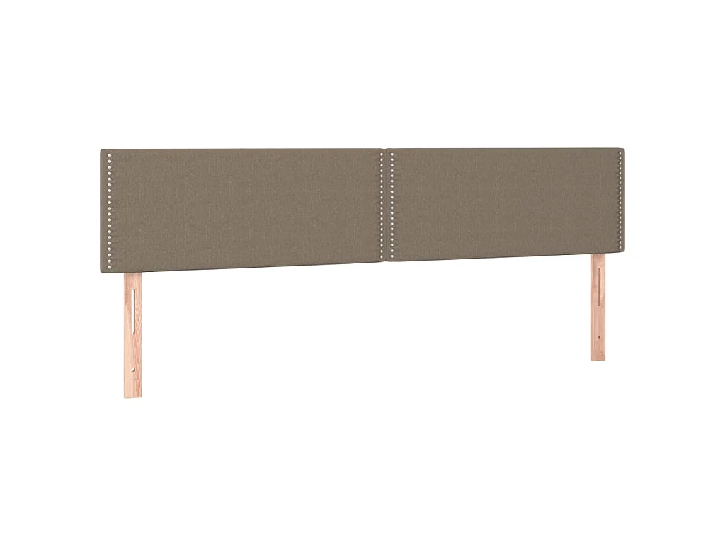 Boxspring met matras stof taupe 120x190 cm