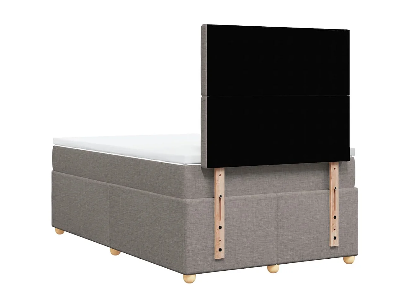 Boxspringbett mit Matratze Taupe 120x190 cm Stoff