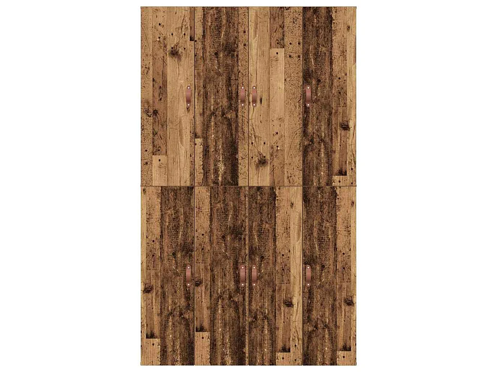 Opbergbedframe met opslag Oud Hout 120 x 190 cm Bewerkt hout