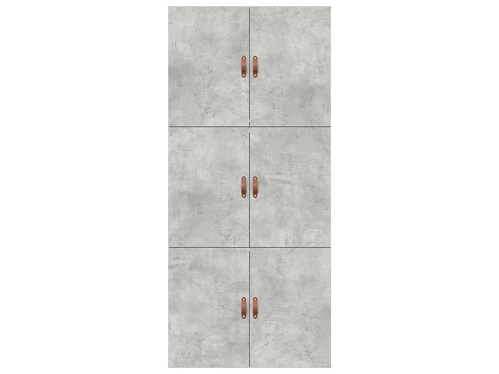 Cadre de lit avec rangement Gris béton 100 x 200 cm