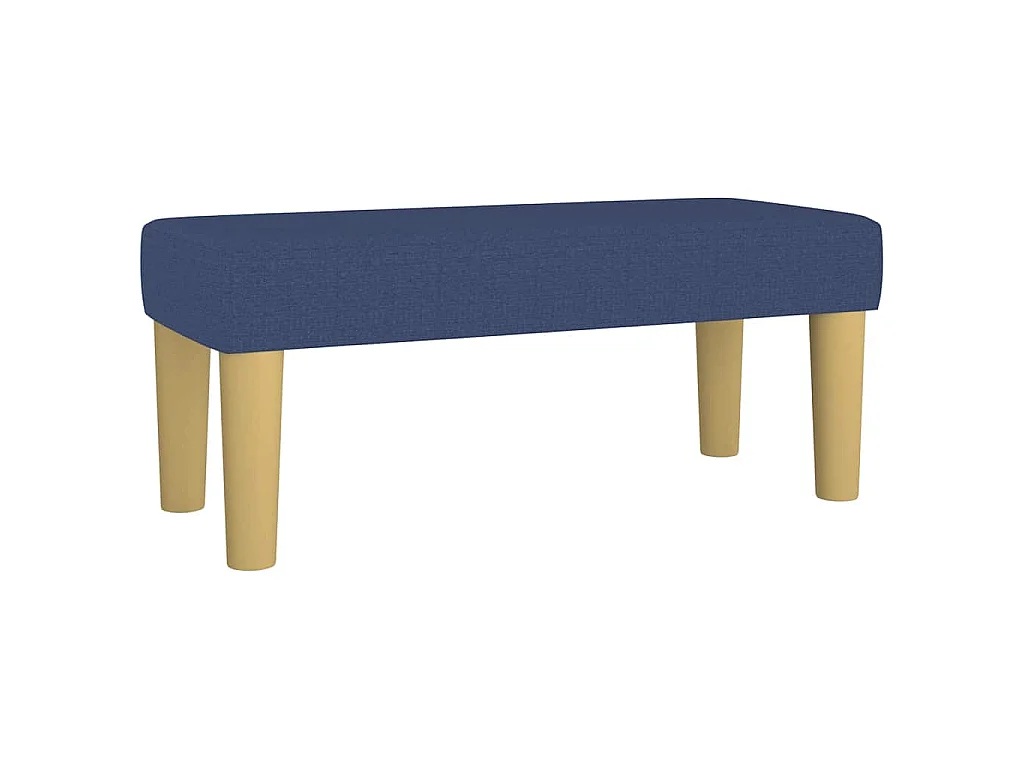 Boxspring met matras stof blauw 120x190 cm